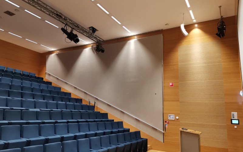 Auditorium in het Heijmans hoofdkantoor
